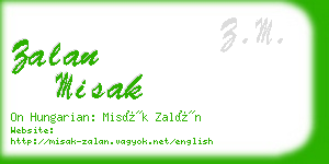 zalan misak business card